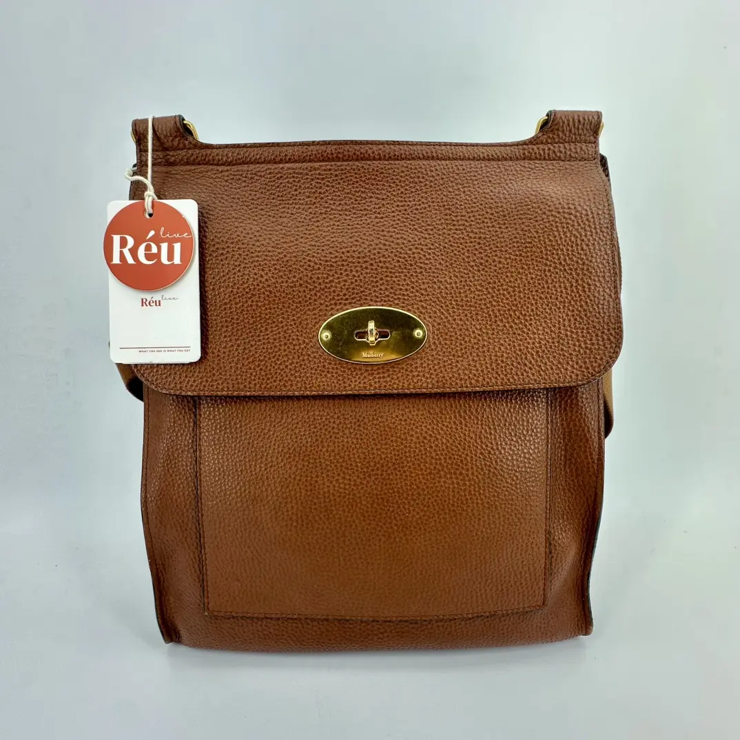 (Preowned) Reu 31200 Mulberry - Antony Oak Classic Grain Messenger Bag