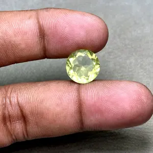 Natural Lemon Quartz Batu Lemon Citrine Kecubung kuning lemon Quartz dim 12mm