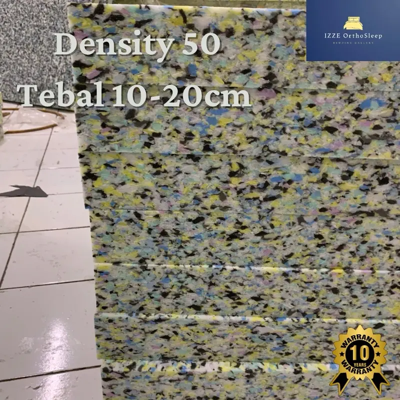 Busa Kasur Rebonded Lembaran 100x200cm Density 50 Tebal 10cm 15cm dan 20cm 0