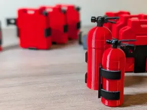 Canister & APAR Mini RC 3D Print – Aksesoris Scale Truck 1:10