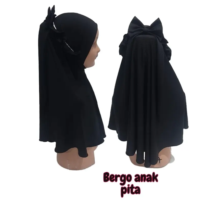hijab anak Pita ricis usia 4-9tahun 1