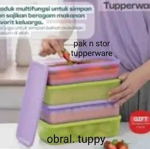 pak n stor  tupperware wadah penyimpan makanan