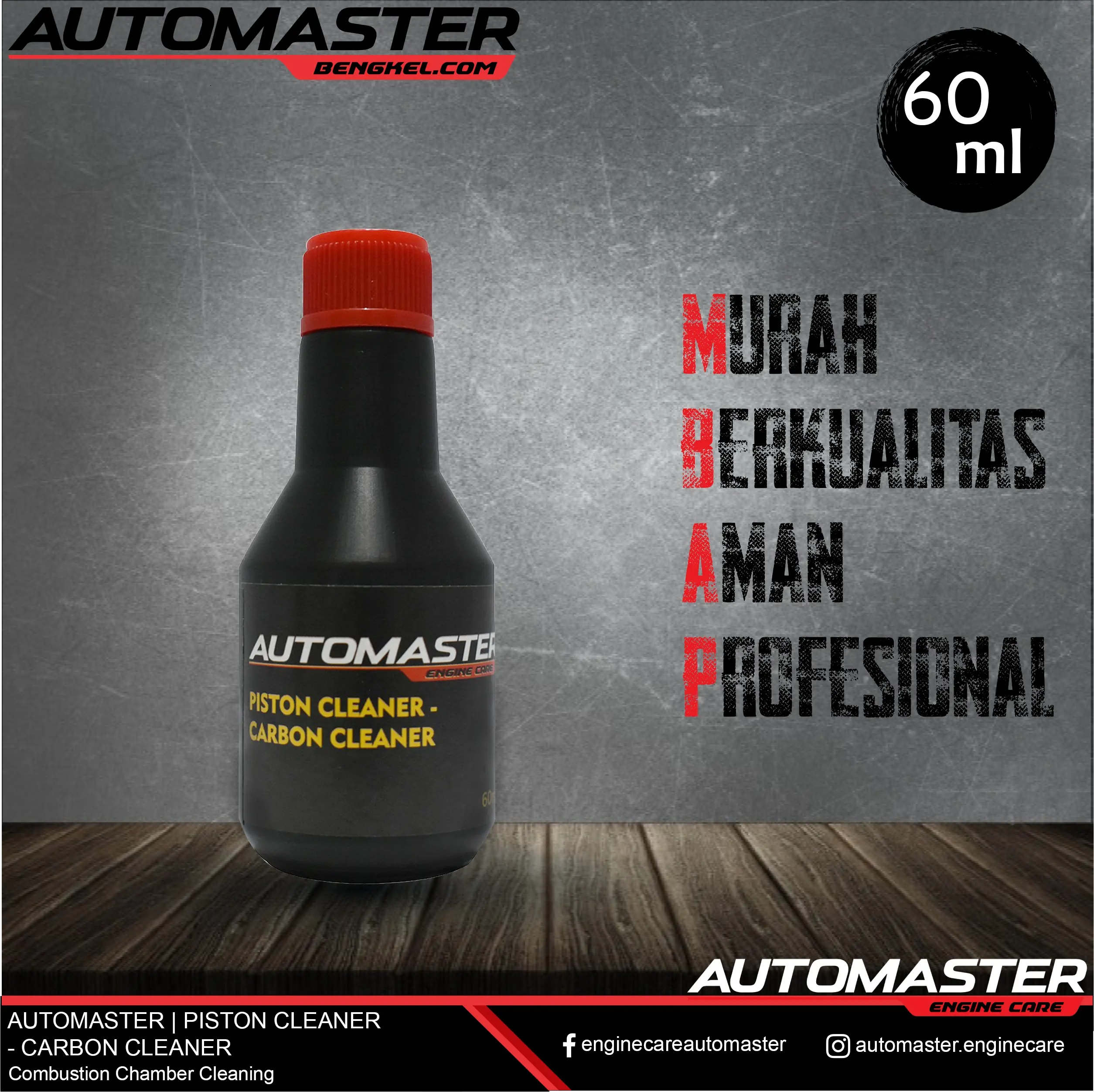 Piston Cleaner Carbon Cleaner 60ml/1Pcs pembersih kerak carbon