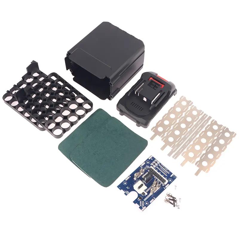 30 tế bào 18650 pin lithium PCB mạch bảo vệ sạc hộp gỗ cho makita li - vỏ pin…