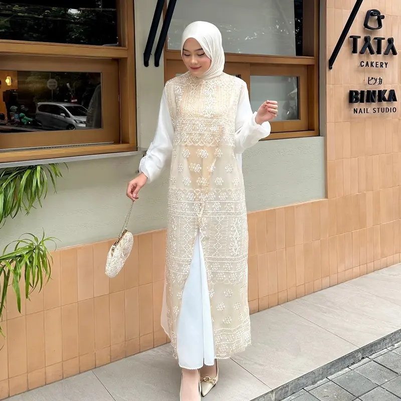 CALULA OUTER DRESS / OUTER ORGANZA BORDIR / OUTER SILANG PREMIUM 0