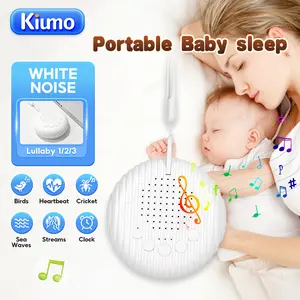 Kiumo Pemutar Bayi Q3 White Noise Machine 10 Suara Menenangkan Portable dengan Baterai Isi Ulang 300mAh dan Mode Deteksi Kebisingan Otomatis