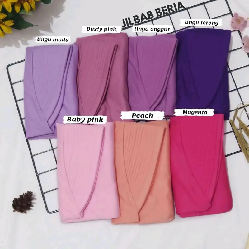 Jilbab Arfa Afra Bergo Instan BERIA Pad Standar SIZE XS,S,M,L,XL,2XL DAN 3XL Kerudung Bahan Kaos Premium Adem Dan Lembut Putih, Hitam, Navy, Coklat Panjang 6