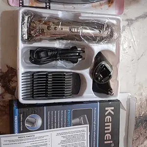 Kemei KM-1407 Alat Cukur Rambut Portable 3 in 1 Multifungsi dengan 3 Clipper & Bonus Gunting Sasak Set GARANSI 2 TAHUN