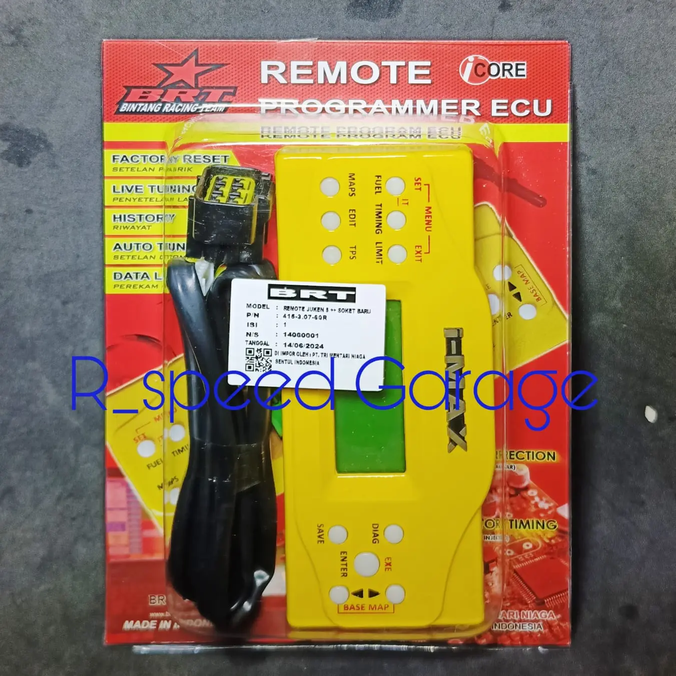 REMOTE ECU BRT JUKEN 5 5+ PLUS & 5++ PLUS PLUS SOKET BARU