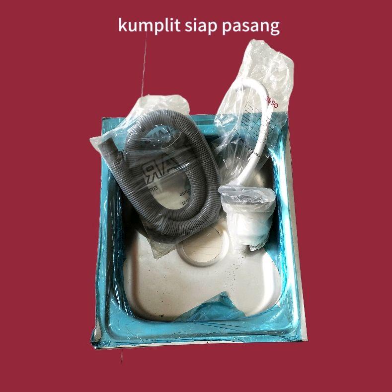 paket bak cuci piring,plus +apur,keran angsa,selang buangan. 1
