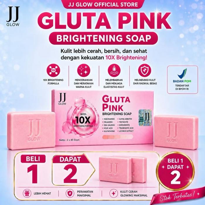 Gambar JJ GLOW - GLUTA PINK BRIGHTENING SOAP dari MKSKINJAWA Kab. Sidoarjo Tokopedia