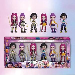 K-Pop ハンターガールフィギュアセット、6体入り、ファンとコレクターに最適な高品質デザイン、ディスプレイに最適