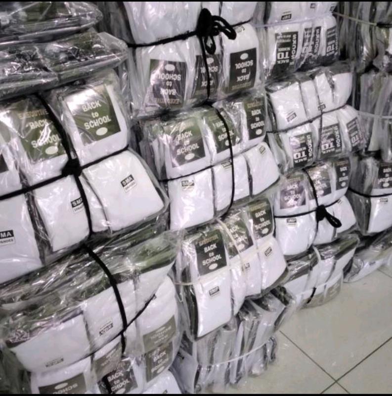 ( Set isi 6 & 12 Pasang ) Kaos Kaki Sekolah Hitam Putih Pria Wanita SD, SMP, SMA  - Fashion, Anak, Pendek Lembut Nyaman Dewasa Kantor Kerja Remaja Motif Katun 4