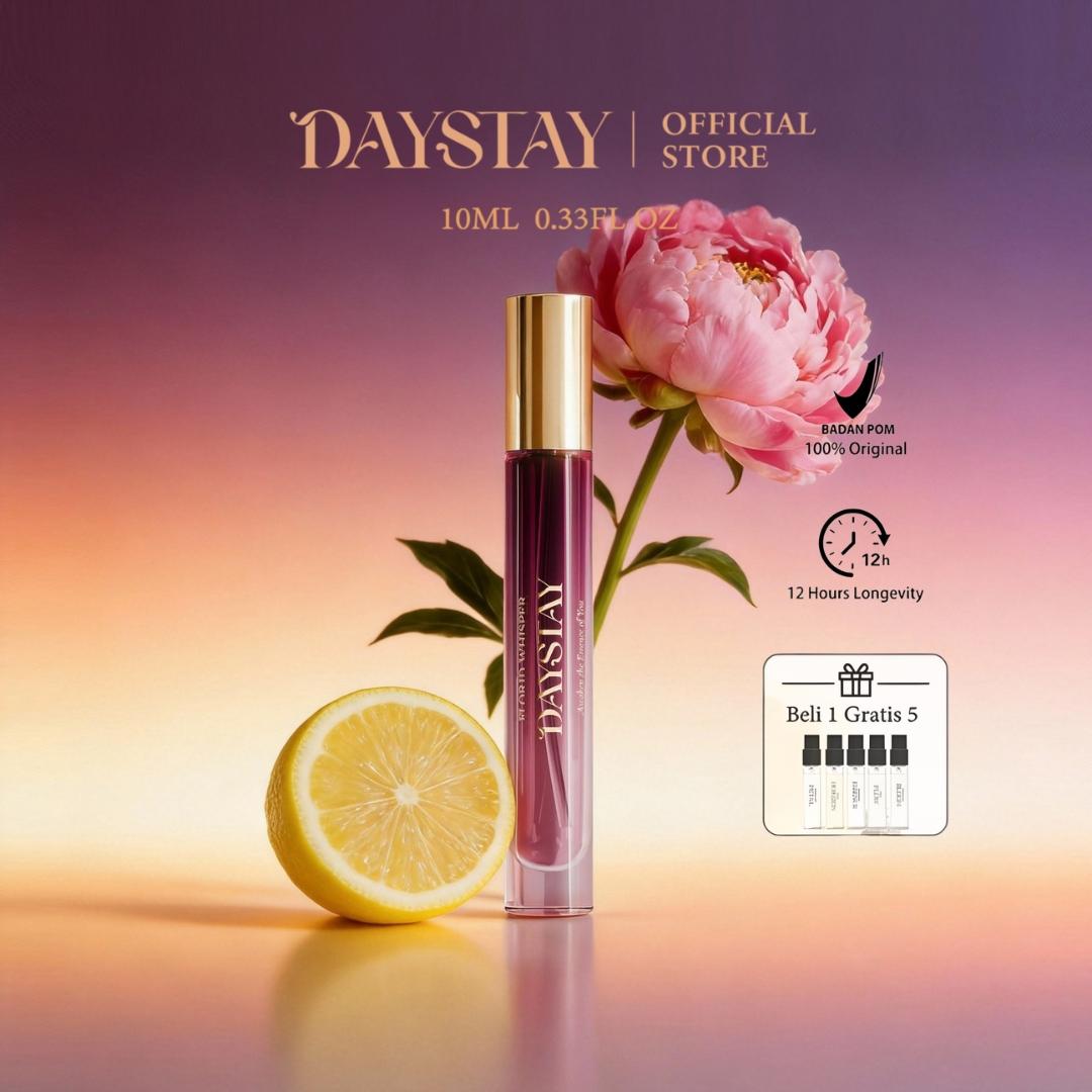 DAYSTAY Light Luxury Niche Perfume 10ml - Parfum Eksklusif Tahan Lama dengan Aroma Halus untuk Penggunaan Sehari-hari
