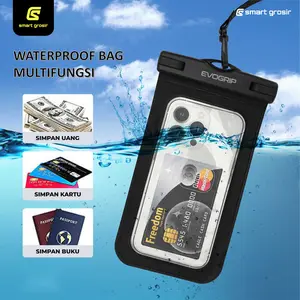 Waterproof bag hp Multifungsi EVOGRIP WB10 kantong pelindung hp anti air casing handphone tas plastik holder motor