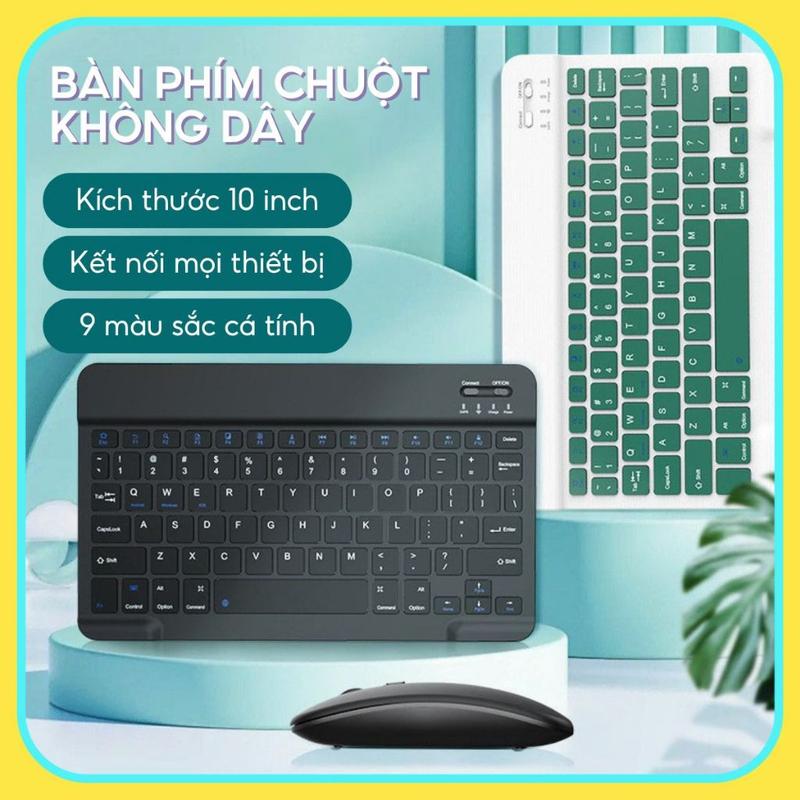 Bàn Phím Bluetooth Không Dây Kèm Chuột Bàn Phím Kết Nối Điện Thoại Cho Điện…