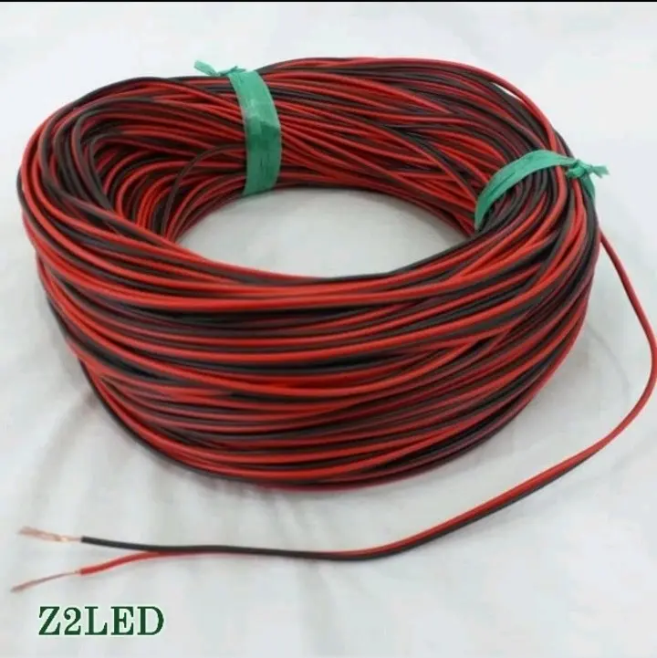 kabel merah hitam serabut 2 jalur kabel elektronik dan otomotif aksesoris lampu