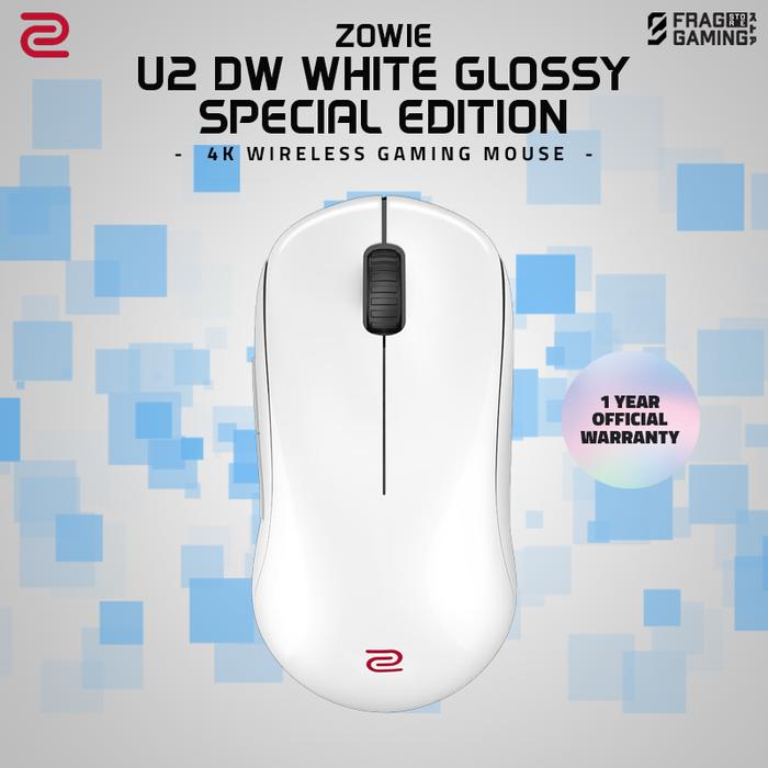 Gambar Zowie U2-DW 4K White Glossy Special Edition Wireless Gaming Mouse dari FRAG GAMING STORE Kota Administrasi Jakarta Utara Tokopedia