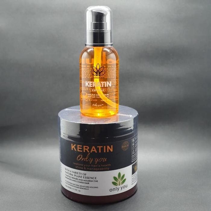 KERATIN HAIR MASK & HAIR SERUM COLOR-ORIGINAL 100%