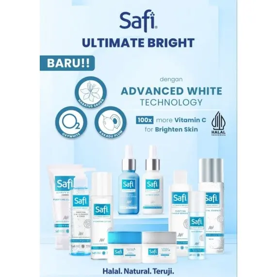 SAFI Ultimate Bright Series | Day Night Cream 25 45g | Toner | Cleanser | Serum | exfoliator