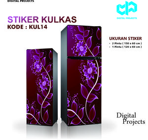 Stiker Premium Kulkas 1 Pintu 2 Pintu - Sticker Anti Air & Mudah di Pasang Digital Projects (1-30)