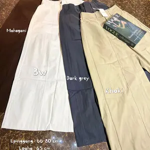 Celana kulot wide legs wanita semi jeans bkk