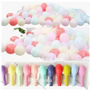 Balon Latex Macaron 10 inch 2,2 gram Grosir isi 100 pcs / pack