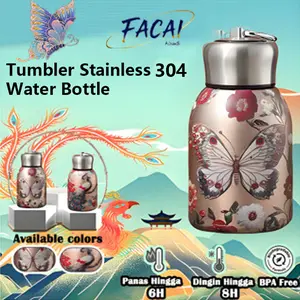【COD】Mini Termos Air Panas Tumbler Stainless Steel Botol Minum 300ml Thermos Accessories kopi Vacuum