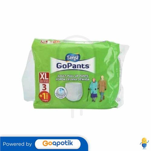 Gambar SENSI GOPANTS ADULT PULL-UP DIAPERS XL 3 + 1 dari Apotek Adapotek Padangsambian by GoApotik Kota Denpasar Tokopedia