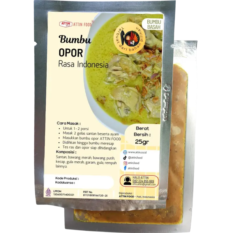 Bumbu Opor Organik Attin Food