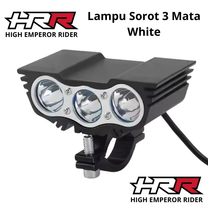 Lampu SOROT OWL 3 mata Led White Universal Lampu Motor Sorot OWL Cree 3mata ultrafire