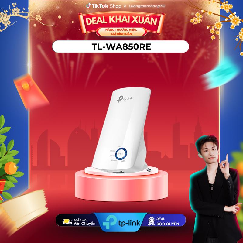 Bộ Mở Rộng Sóng Wifi TP-Link TL-WA850RE Chuẩn N Tốc Độ 300 Mbps kích wifi
