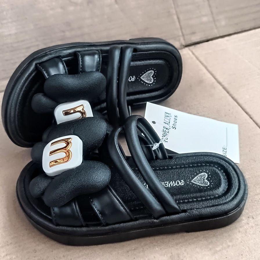 Sandal fashion import anak perempuan sandal/slop alina 803 motif pita sendal karet terbaru anak perempuan kaki 24-35