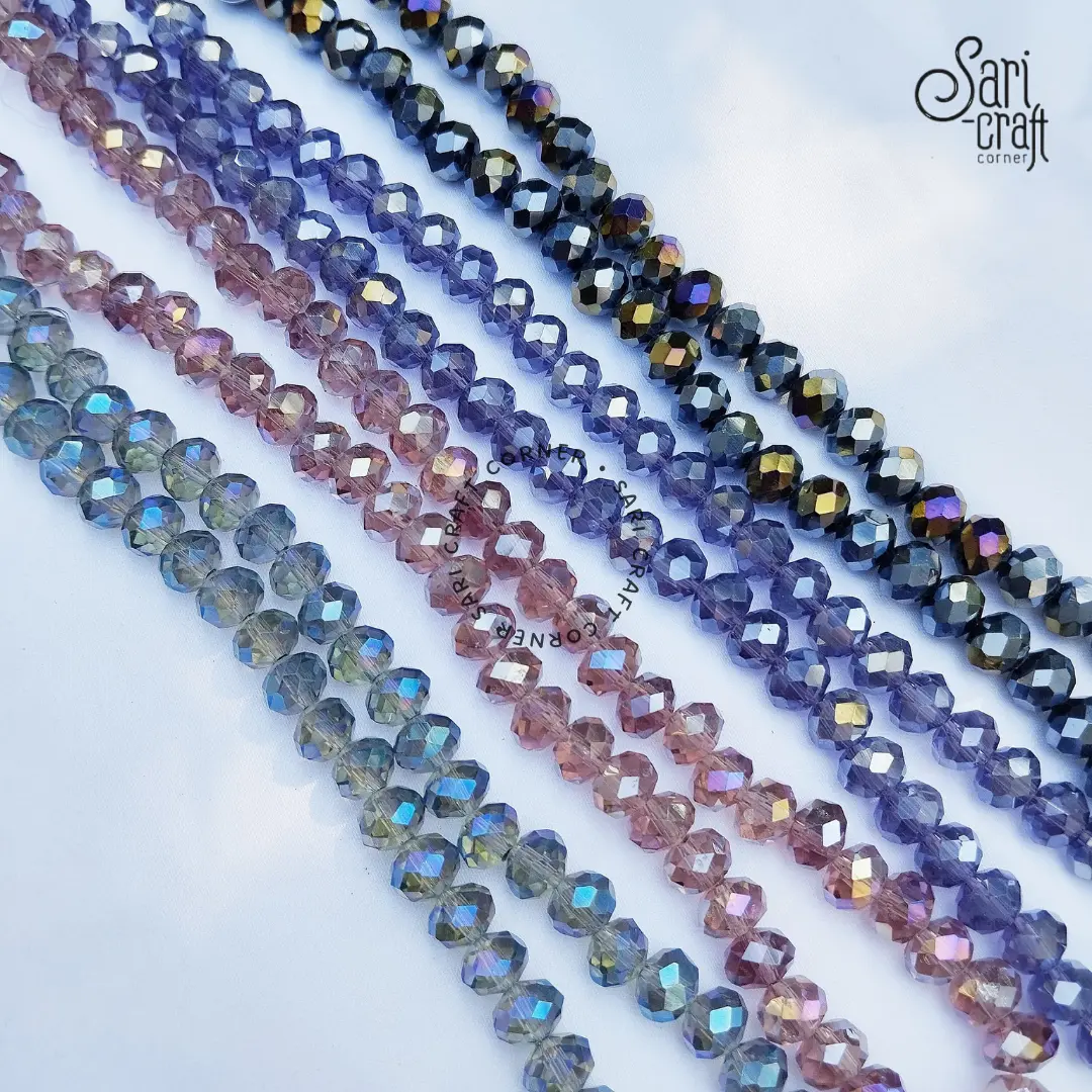 Kristal Ceko 8mm Manik Ceko AB