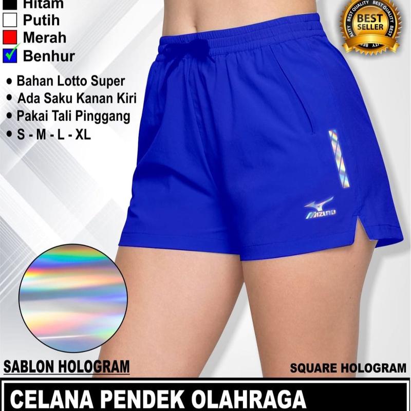 ￼Celana pendek wanita olahraga volli badminton bulutangkis | Celana bawahan wanita olahraga sablon hologram | Celana cewek voli 9