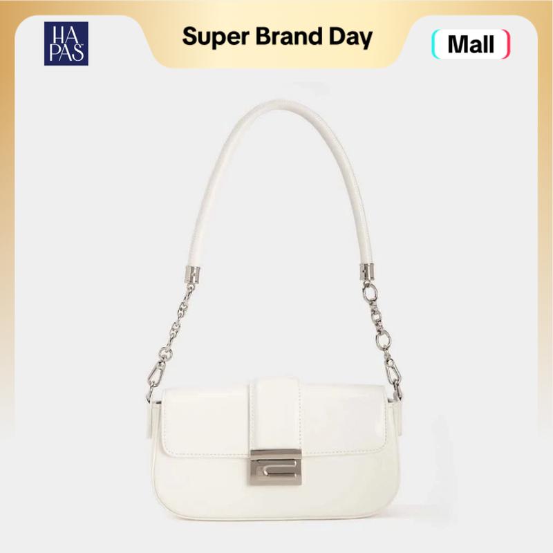 Túi Xách Nữ HAPAS Chính Hãng Đeo Vai Đai Ngang C Chic Cao Cấp Đơn Giản Size 21 - TDV23056 Bag Lady Chain