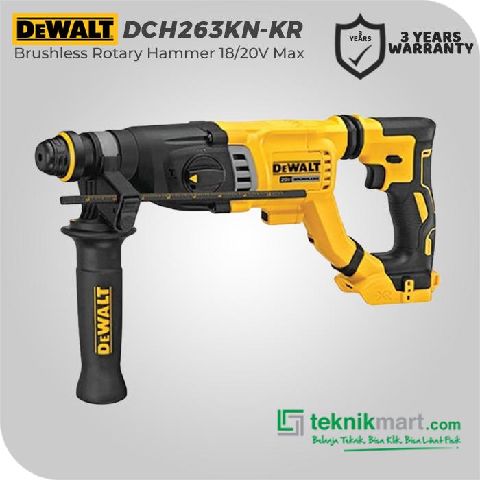 Gambar Dewalt Brushless Rotary Hammer / Bor Beton Baterai 18/20V Max DCH263KN-KR (Unit Only) - DCH263KN-KR Only dari Teknikmart Kota Administrasi Jakarta Barat 4 Tokopedia