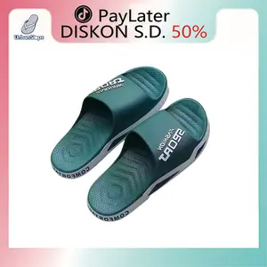Sandal Selop Viral TikTok! Empuk Nyaman Anti Slip, Bahan PVC! Pria Wanita, Rumah & Outdoor! Ukuran Lengkap!