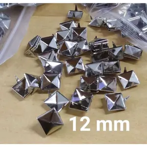 100 PCS SPIKE PIRAMID 12mm DAN 9mm  //SPIKE PUNK PIRAMID //SPIKE