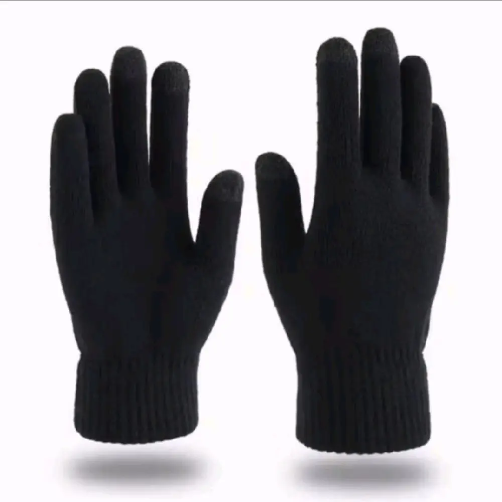 Sarung tangan woll tebal  warna hitam