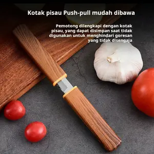 Pisau buah rumah yang sangat tajam dan pisau ganda luar ruangan dapat diasah pisau dapur rumah tangga yang tajam multi-fungsi