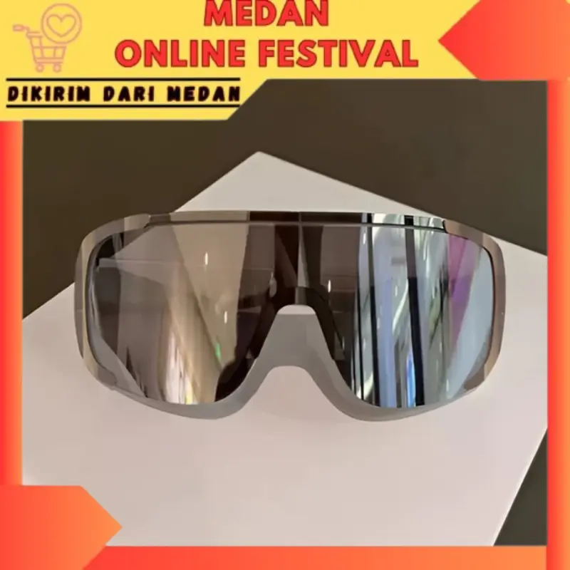 Kacamata Sepeda Viral Anti UV Kacamata Hitam Besar Sporty Sunglasses Pria Wanita KMX018