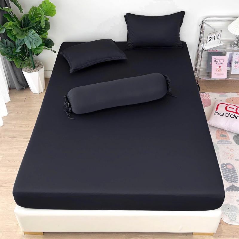 Ga giường và vỏ gối 4 MÓN thun lạnh trơn REE Bedding TL253 đủ size trải drap nệm 1m2 1m4 1m6 1m8 2m2