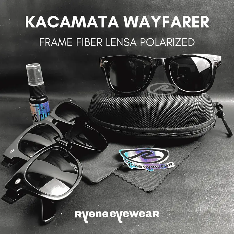 KACAMATA WARFARRER MIRING FRAME POLARIZED LENSA UV 400 ANTI SILAU - GANTI LENSA COSTUME - EYEWEAR, GLASSES 7