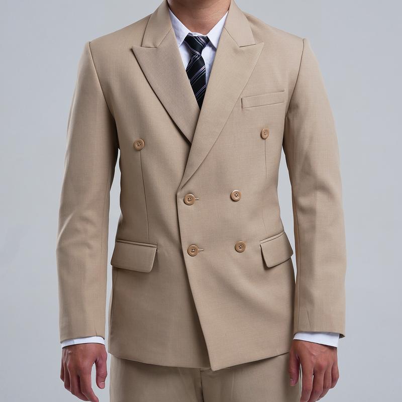 Mubeng - Elegant Jas Double Breasted Slimfit Wool Italy 2