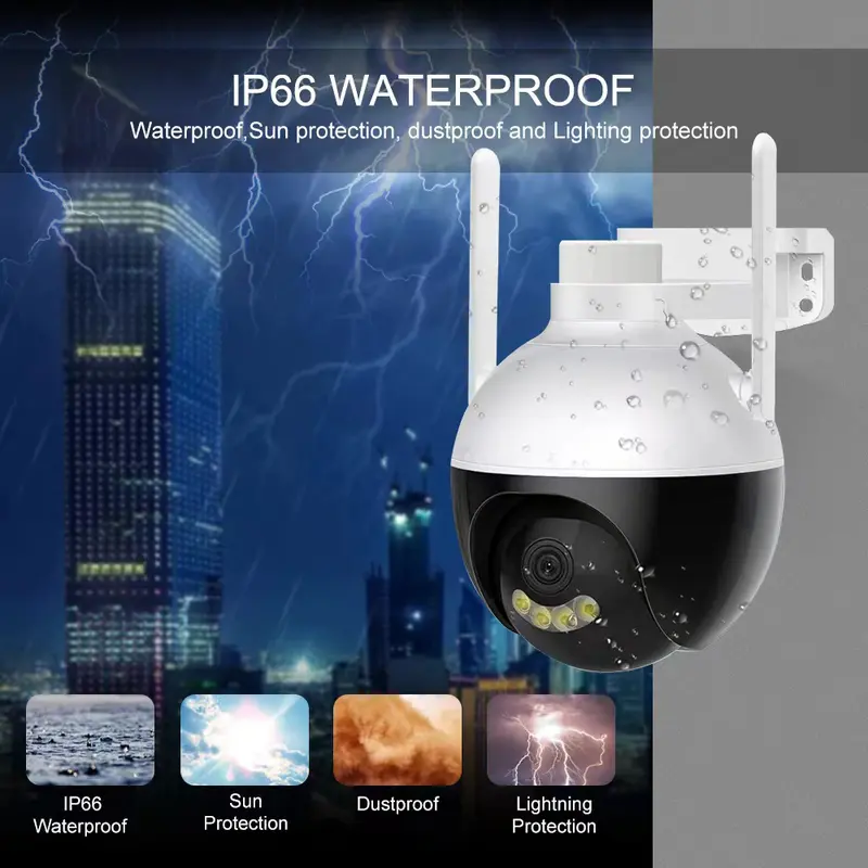 Yuuki CCTV Kamera 8MP FHD Oudoor IP Camera CCTV WIFI Waterproof Kamera CCTV 360 Derajat 4