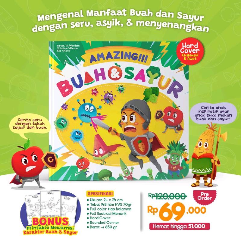 Buku amazing buah dan sayur 0