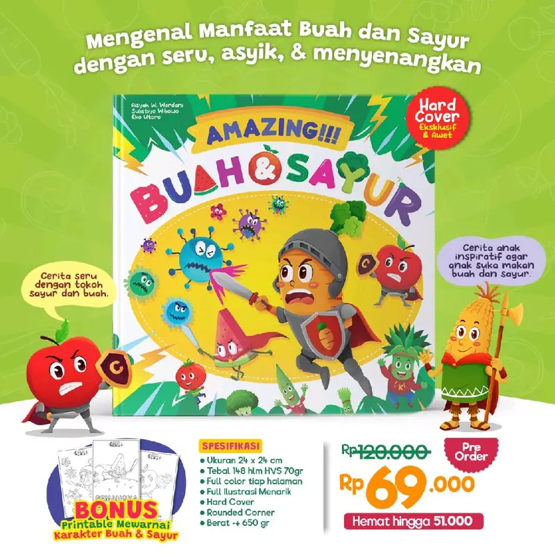 Buku amazing buah dan sayur 0