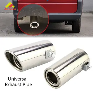 Muffler Ujung Knalpot Mobil Racing 1 Lubang Anti Korosi Universal Dekorasi Mufler Buntut Mobil Styling Performance