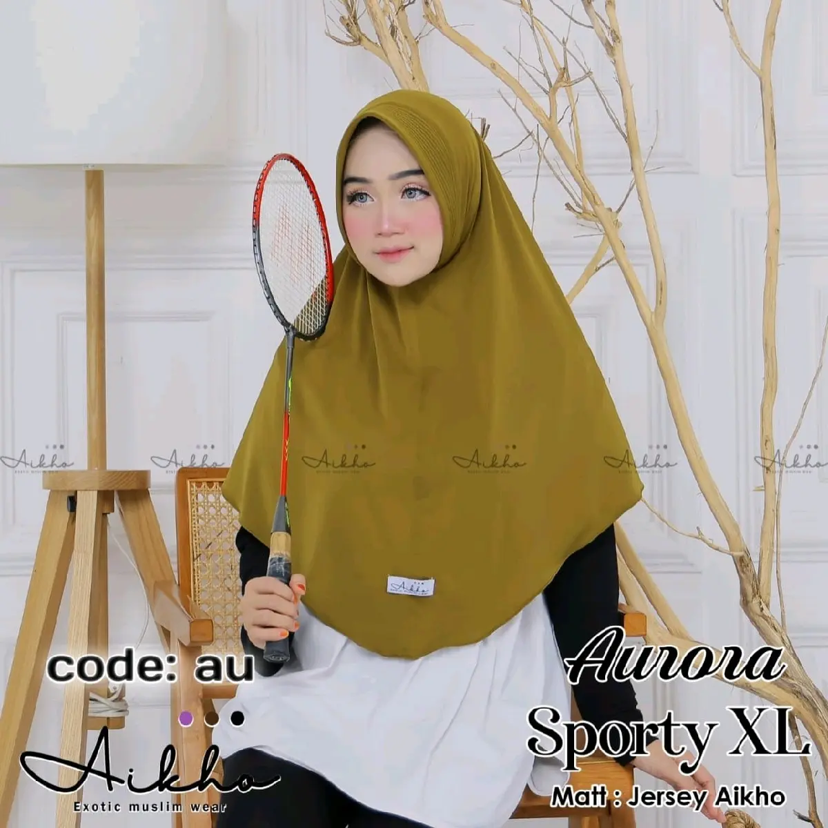 hijab sporty jersey aikho